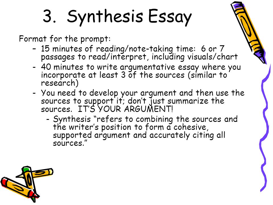 Argument synthesis essay